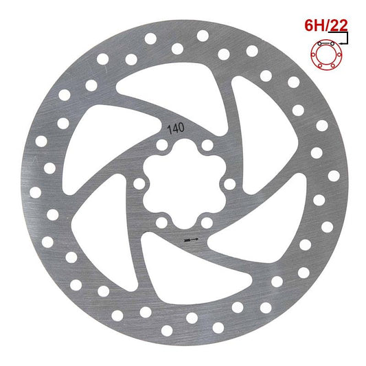 Disque de frein 140mm 6H argent référence 86525