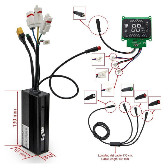 Kit électronique KC4 48V 25A 1200W pour Cecotec Bongo Z (Connecteur XT90) [Cecotec] vue 2