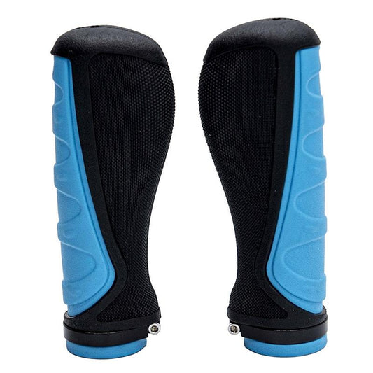 Poignées ergonomiques en silicone avec verrouillage bleu - 2 pcs. référence MPB-A01
