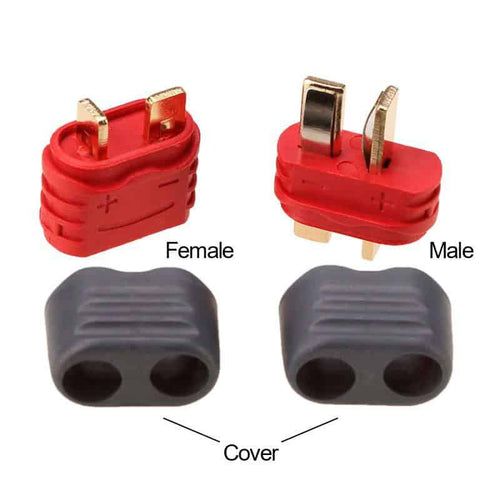 Connecteur T-Dean Amass mâle avec protecteur – lot de 10