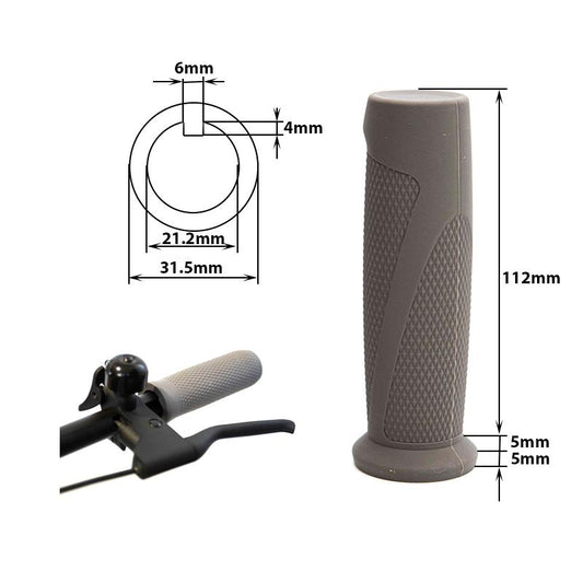 Poignées en silicone gris pour Ninebot série F et D - 2 pcs. vue 2