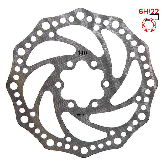 Disque de frein R6.1 140mm 6H argenté référence 8643-50