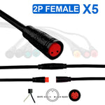 Connecteur étanche 8mm 2 broches - 5pcs — vue 1