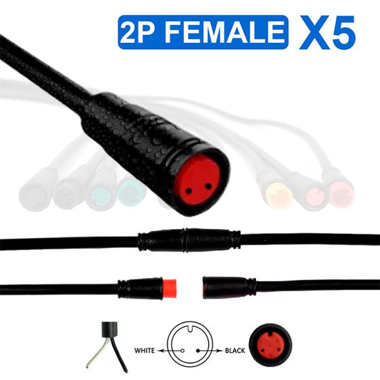 Connecteur étanche 8mm 2 broches - 5pcs référence 44818-06