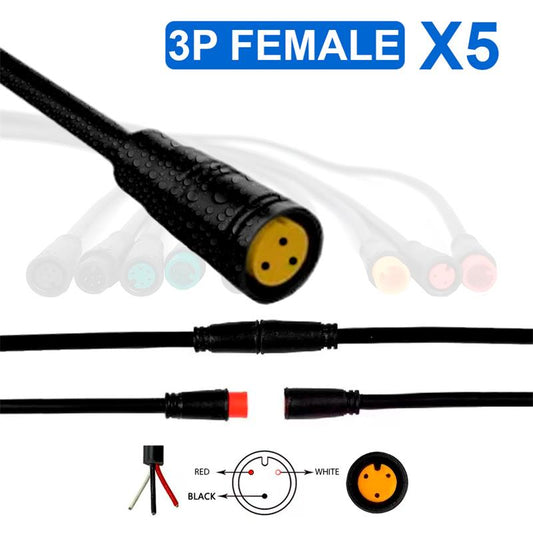 Connecteur étanche 8mm 3 broches - 5pcs référence 44818-08