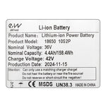 Batterie externe 36v 4.4 à / h [Ewheel] — vue 3