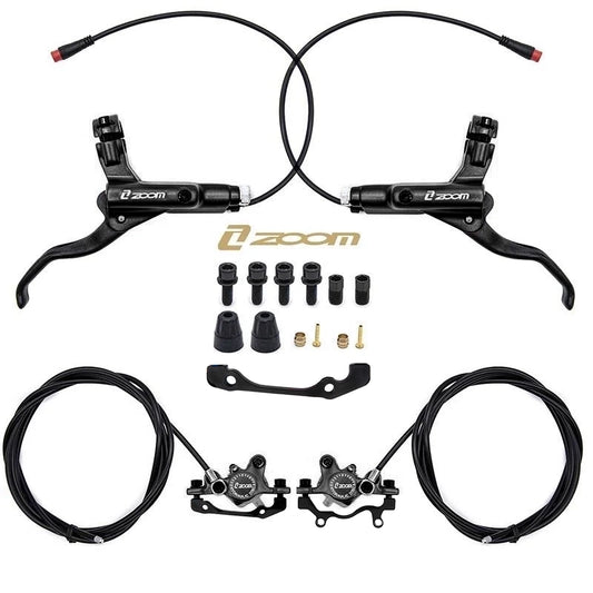 Kit de frein hydraulique noir CR-3 Avant Gauche arrière Droit [Zoom] vue 2