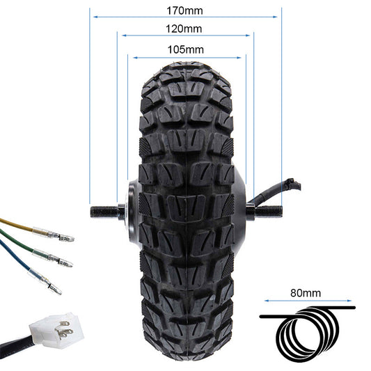 Moteur 48V 800W 6,5/B50 pour Smartgyro Speedway/Rockway (arrière) vue 2