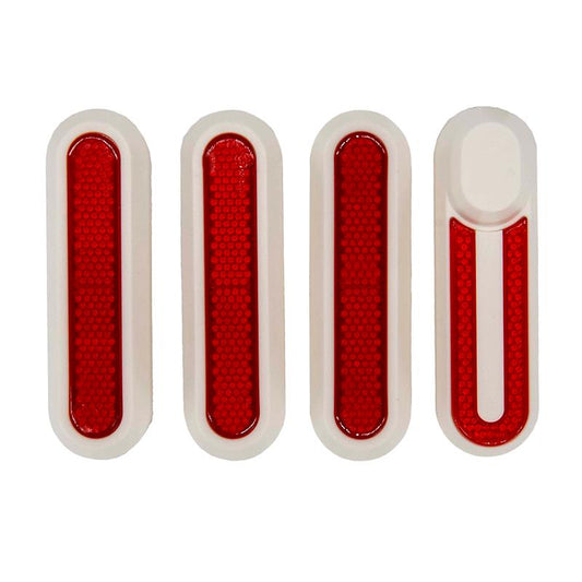 Catadioptre blanc avec réflecteur rouge pour Xiaomi vue 2