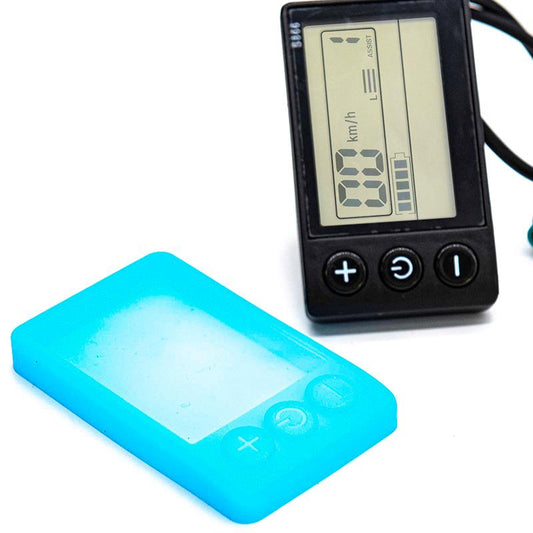 Protecteur silicone bleu étanche pour écran S866 vue 2