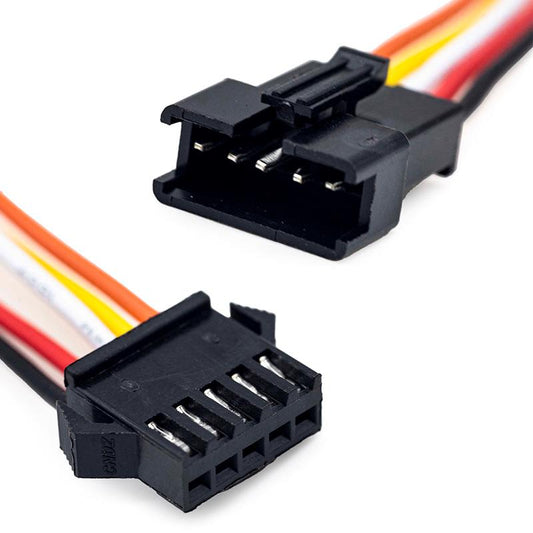 Connecteur SM 5 broches avec Câble 22AWG - 5M/5F vue 2