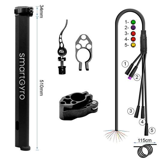 Mat avec câble original Smartgyro Dual Crossover - noir vue 2