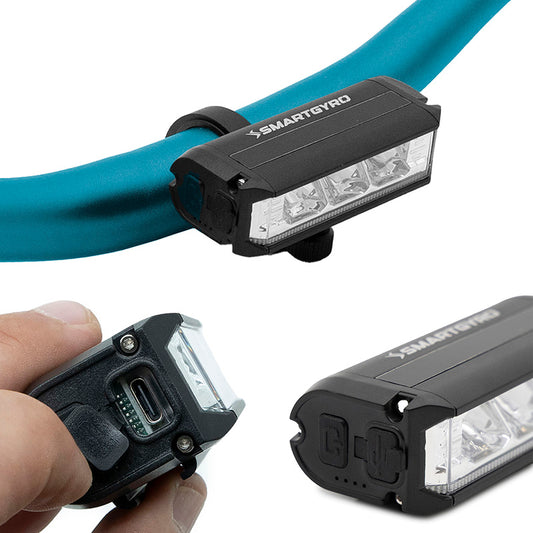 Lumière LED avant rechargeable USB-C – SMARTGYRO PRO HD vue 2