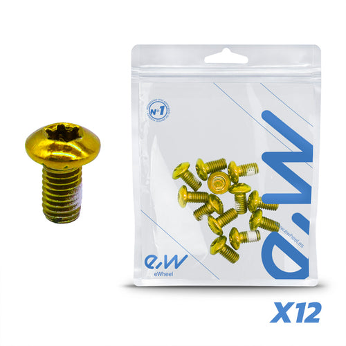 Vis jaune M5x10 pour disques de frein - 12 pcs.
