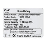Batterie externe 36V 12,8 Ah [Ewheel] — vue 3
