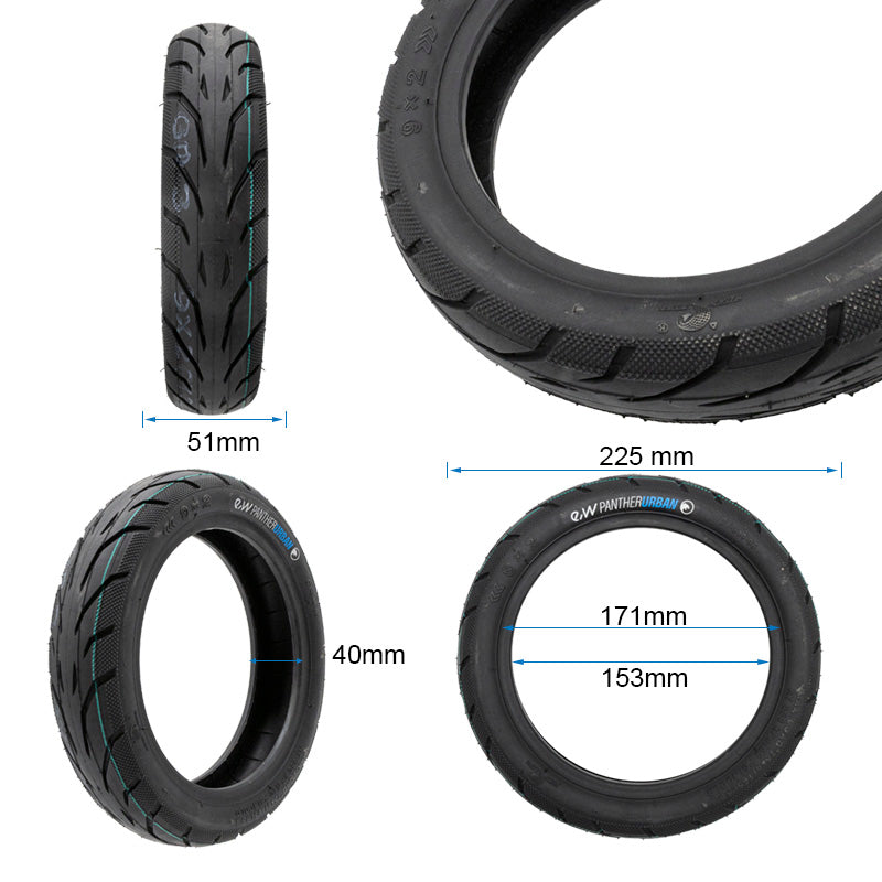 Pneu cityroad 9x2-6,1 [Ewheel] vue 2