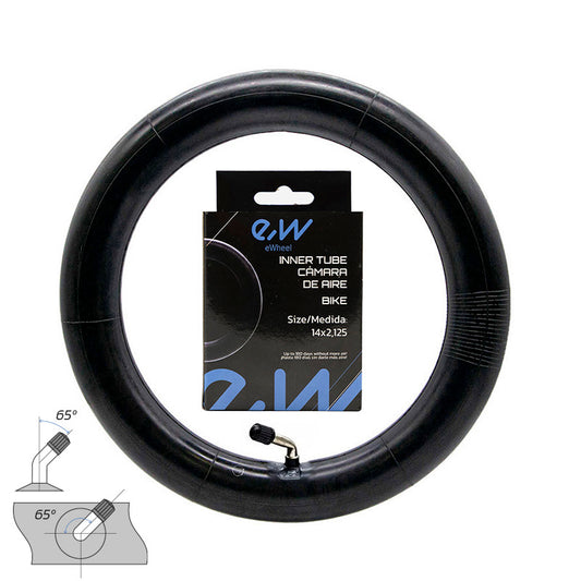Chambre à air 14X2,125 VC 65ºx65º Ewheel référence CMM247