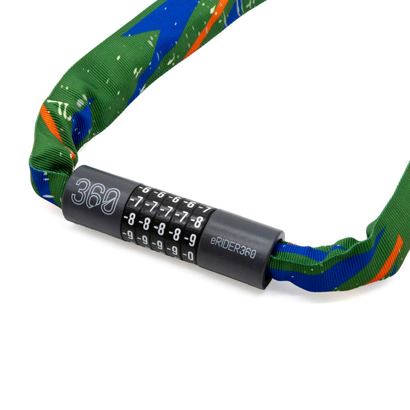 Antivol à code EWLK022 housse tissu multicolore vue 2