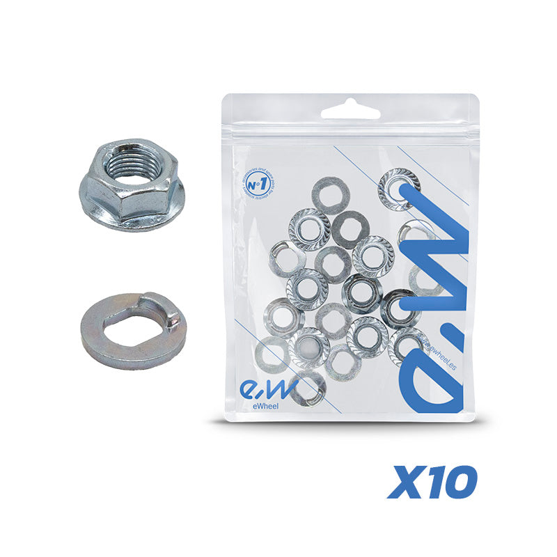 Rondelle et écrou M10 moteur pour Xiaomi - 10 pièces référence CMM408