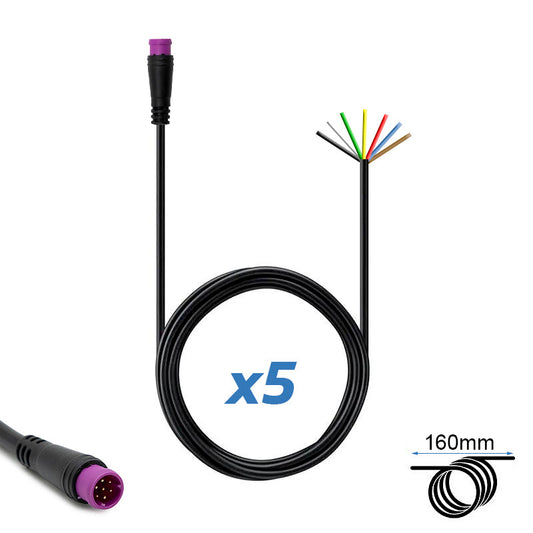 Connecteur étanche 8mm 7 broches - 5M référence EWM652
