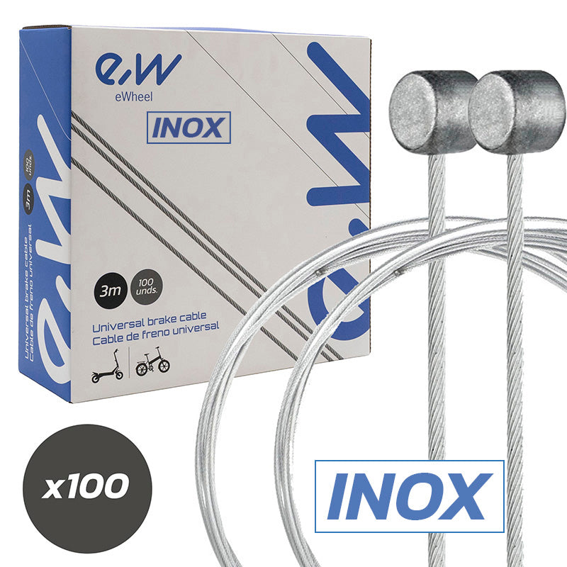 Câble de frein 3m acier inoxydable - 100 PCS référence EWM712