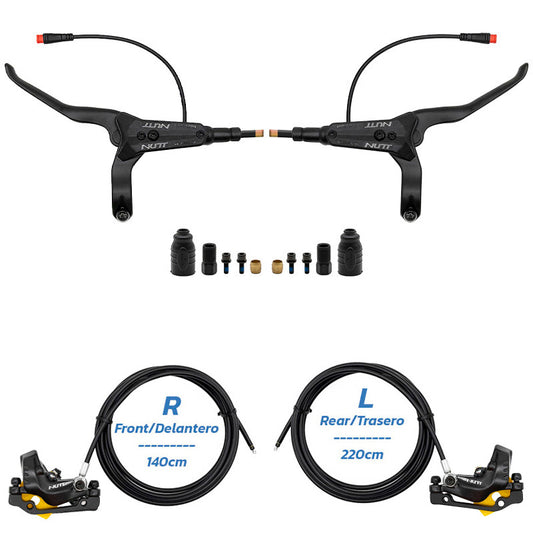 Kit de frein hydraulique noir Y5 Avant R arrière L [NUTT] vue 2