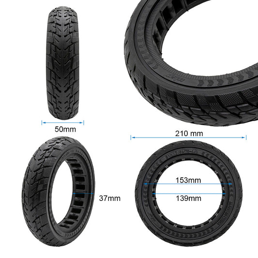 Roue pleine off-road 8,5x2 (50/75-6,1) noir vue 2