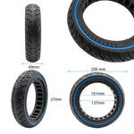 Roue pleine off-road 8,5x2 (50/75-6,1) bleu — vue 2