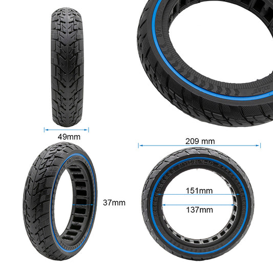 Roue pleine off-road 8,5x2 (50/75-6,1) bleu vue 2