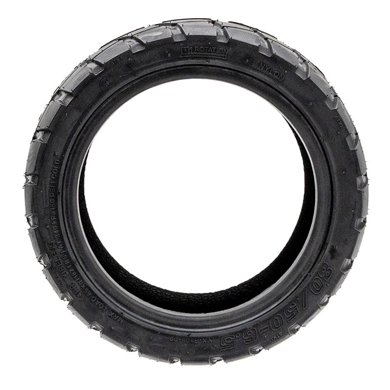Pneu tubeless 80/50-6.5 Ewheel Rhinotrack Runflat vue 3