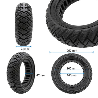 Roue pleine 10x3 / 255x80 (80/65-6) vue 2