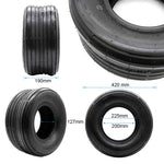 Pneu tubeless 18x9 5-8 / 225/55-8 lisse [Feiben] — vue 2