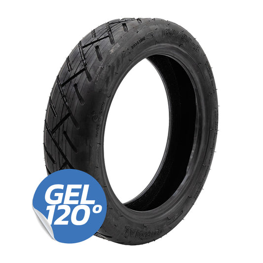 Pneu tubeless 60/90-8 avec gel [Yuanxing] référence EWF345