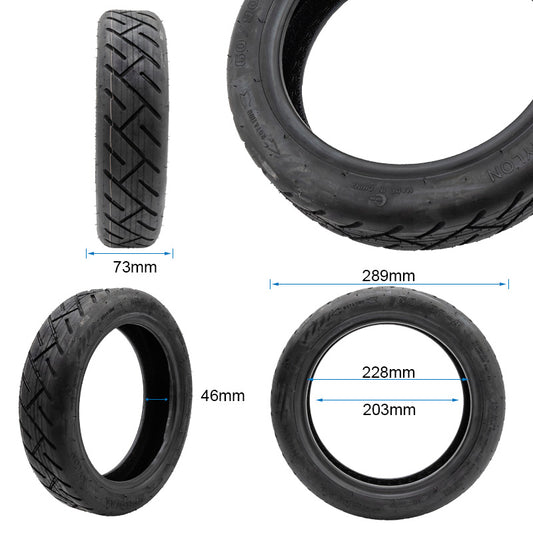 Pneu tubeless 60/90-8 avec gel [Yuanxing] vue 2