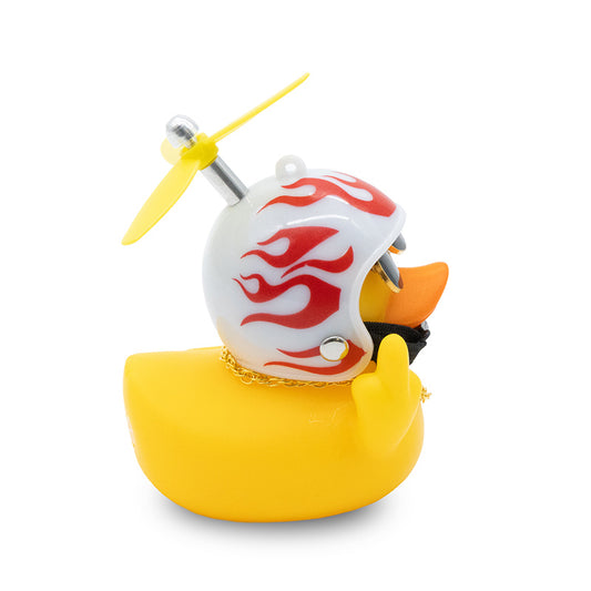 PTO-007 Canard en caoutchouc rebelle feu vue 2