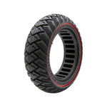 Pneu plein off-road 70/75-6,5 ligne rouge — vue 1