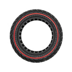 Pneu plein off-road 70/75-6,5 ligne rouge — vue 3