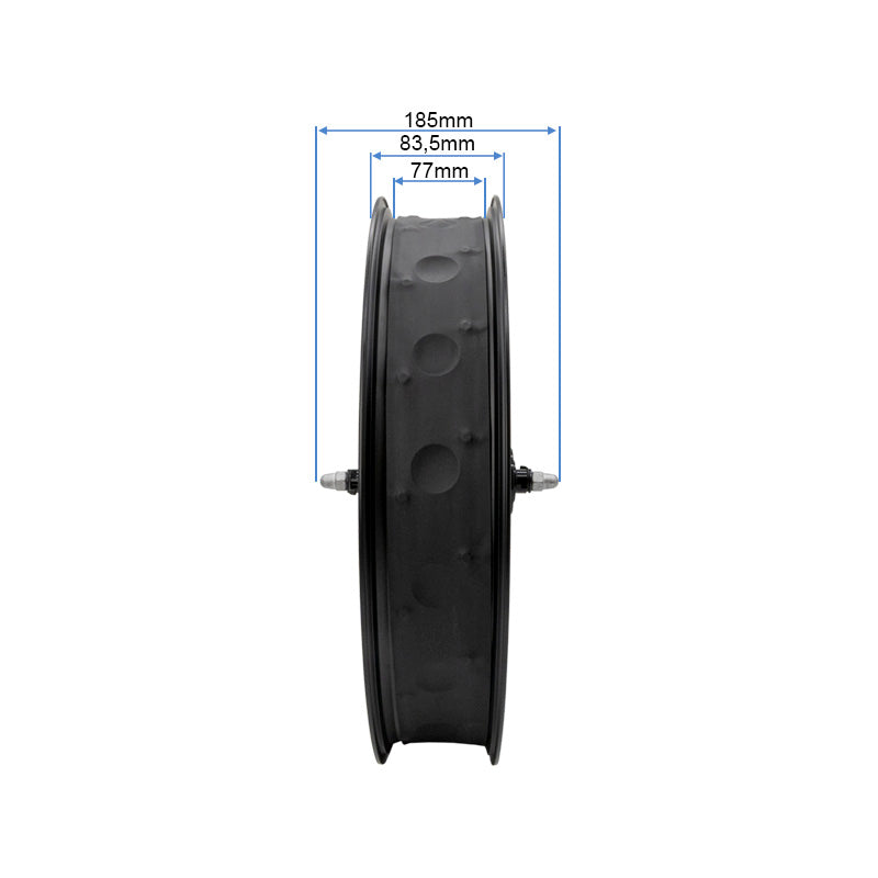 Roues avant 20x4,0 COMMANDO, NAVY, GRANIT vue 3
