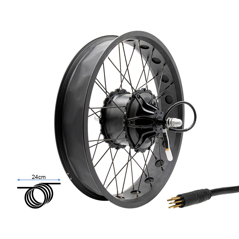 Jante arrière 20x4,0 avec moteur 250W 80Nm COMMANDO/NAVY