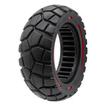 Roue pleine 9x3-5,5 ligne rouge-noir [Amitor] — vue 1