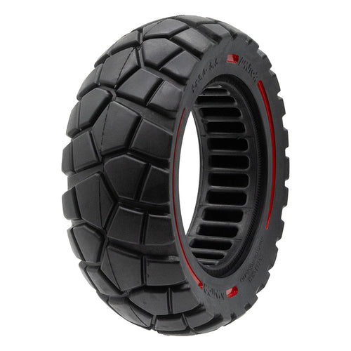 Roue pleine 9x3-5,5 ligne rouge-noir [Amitor]