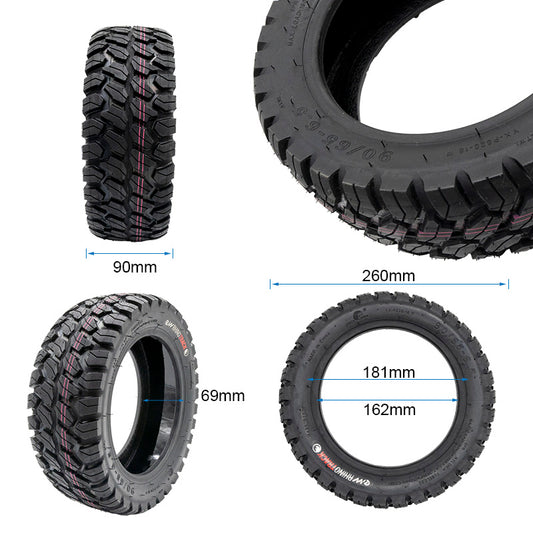 Pneu Tubeless Offroad 90/65-6,5 EWHEEL RHINOTRACK AVEC GEL vue 2