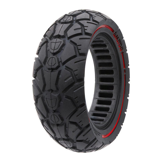 Pneu plein 10×3,0/255×80 (80/65-6) rouge [Amitor] référence EWF898
