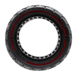 Pneu plein 10×3,0/255×80 (80/65-6) rouge [Amitor] — vue 3