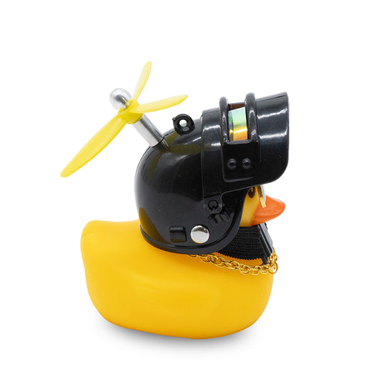 PTO-008 Canard en caoutchouc noir vue 2