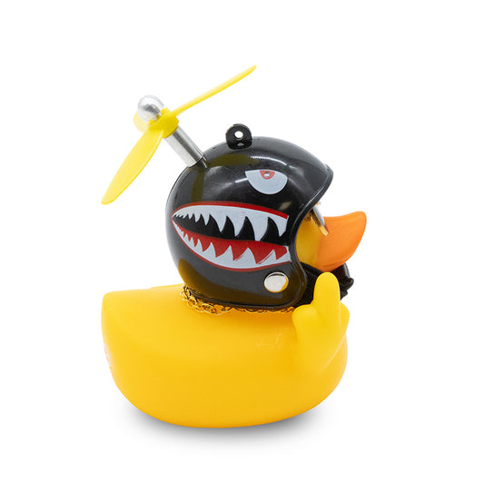 PTO-011 Canard en caoutchouc requin rebelle vue 2