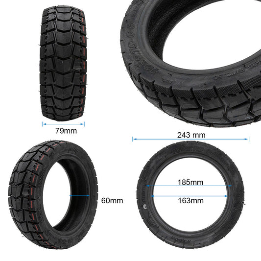 Pneu tubeless 10x2,75-6,5 vue 2