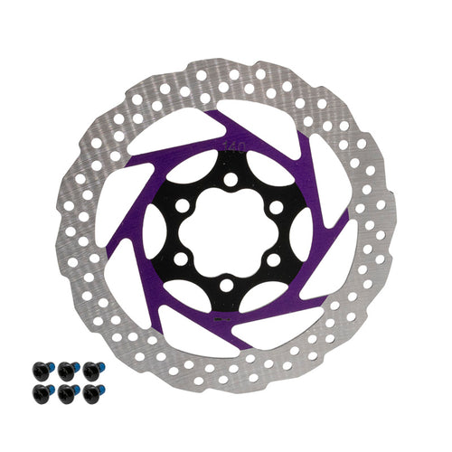 Disque de frein V2 6H 140mm Violet
