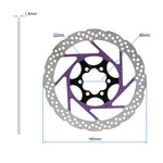 Disque de frein V2 6H 160mm Violet — vue 2