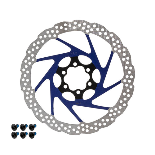 Disque de frein V2 6H 180mm Bleu